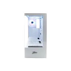 Case p pc xbyte xb-c350 wh pc-550w atx 3 fan argb white vidrio templado
